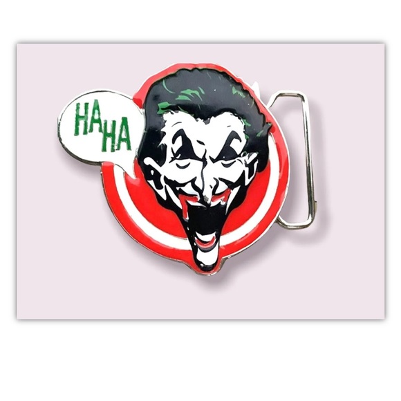 DC Comics Belt Buckle The Joker Interchangeable - Picture 1 of 8